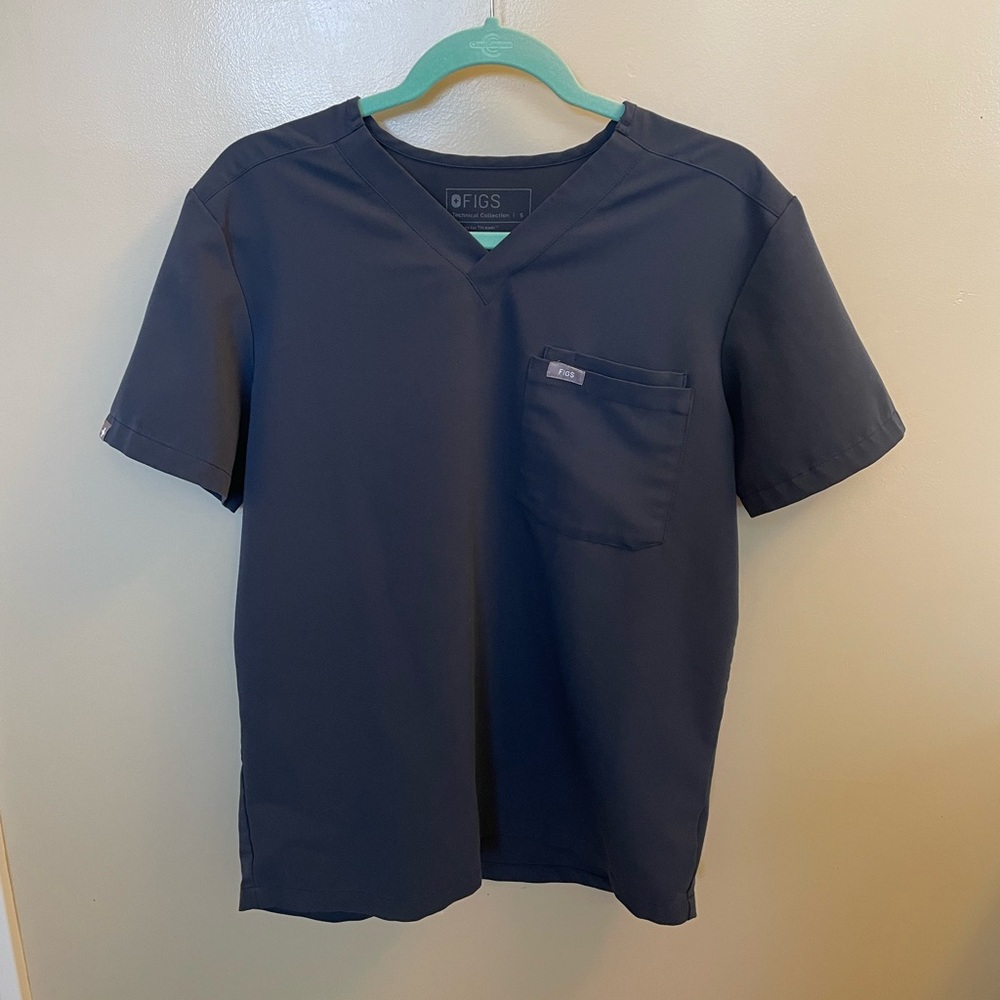 Figs three pocket scrub top Night Sky small